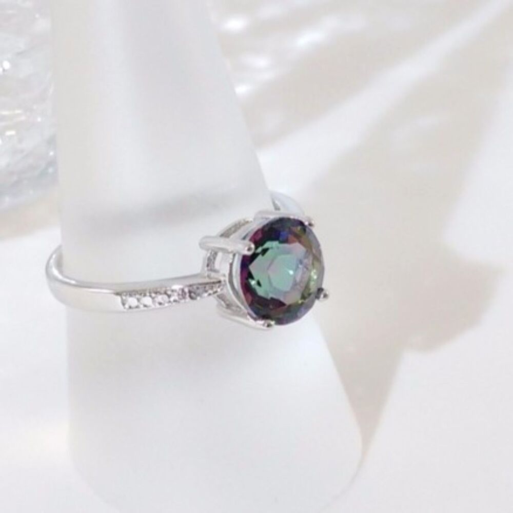 Mystic Gemstone 2 Carats Ring Size 8